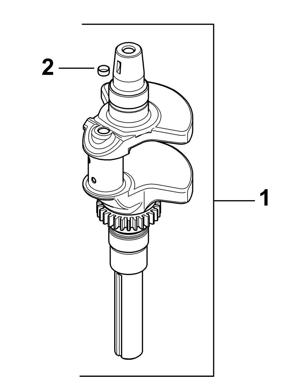 Sv810 Crankshaft Diagram and Parts List for 17AF3AGL-17AF3AGL010 Cub Cadet Lawn Tractor